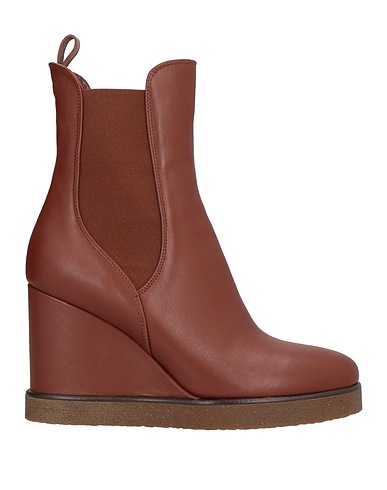 LORENZO MARI Ankle boot Brown Deerskin