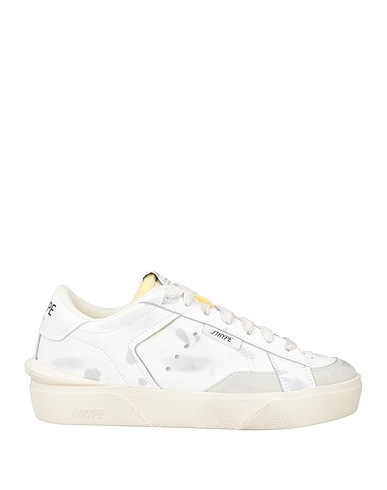 STRYPE Sneakers White Leather, Textile fibres