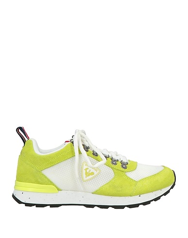 ROSSIGNOL Sneakers Lime green Leather, Textile fibers