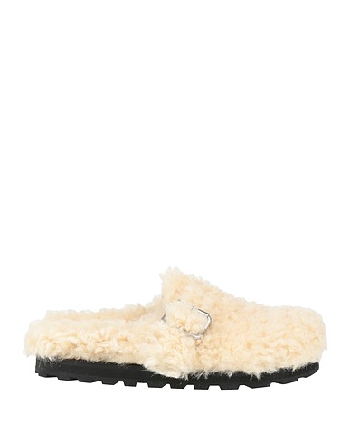 JIL SANDER Mules and clogs Ivory Shearling