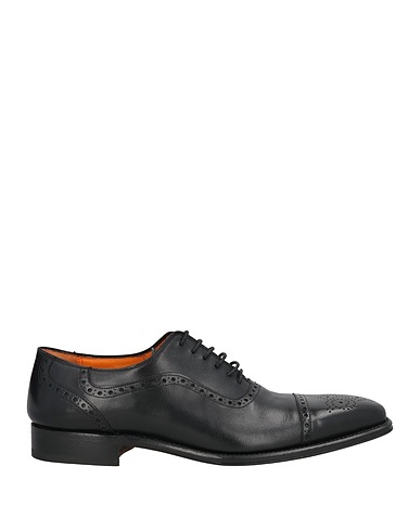 CORDWAINER Schnürschuhe Schwarz Leder