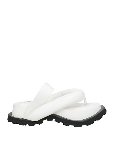 JIL SANDER Flip flops White Leather