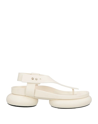 JIL SANDER Flip flops White Leather