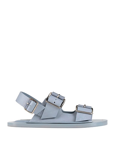 JIL SANDER Sandals Slate blue Cowhide