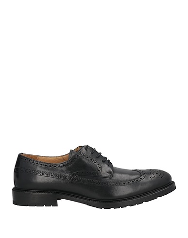 CORDWAINER Laced shoes Black Leather