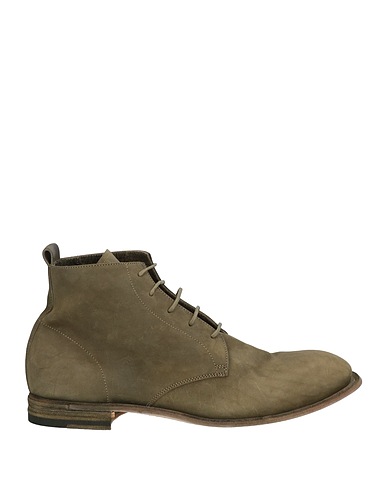 OFFICINE CREATIVE ITALIA Ankle boot Military green Leather