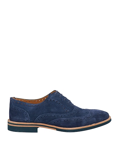 PERTINI Laced shoes Blue Leather