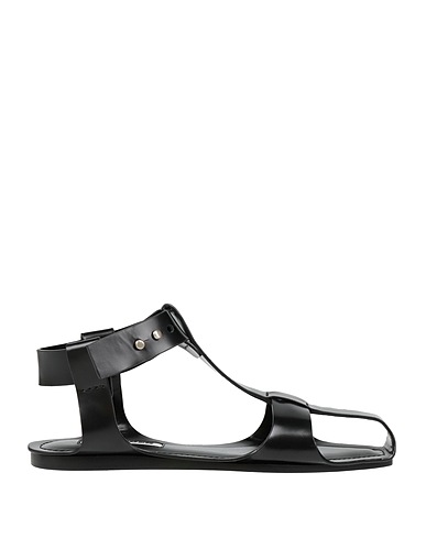 JIL SANDER Sandalen Schwarz Leder