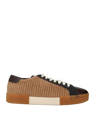 DOLCE&GABBANA Sneakers Chocolate brown Leather, Textile fibers