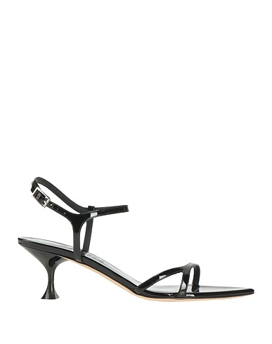 3JUIN Sandals Black 100% Calfskin