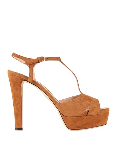 SERGIO ROSSI Sandals Camel Leather