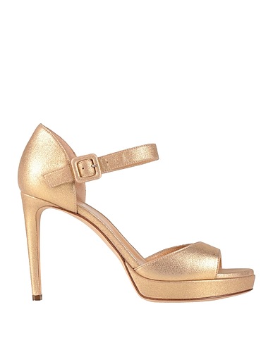 SERGIO ROSSI Sandals Gold Leather