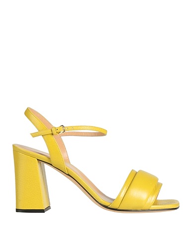 SERGIO ROSSI Sandals Mustard Leather