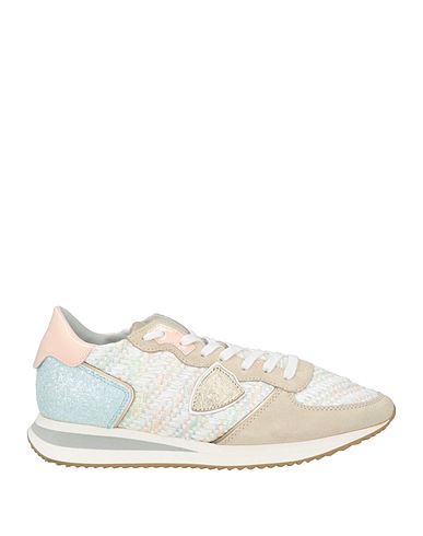 PHILIPPE MODEL Sneakers Leather, Natural raffia