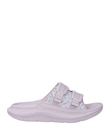 HOKA Sandals Lilac Textile fibers, Rubber