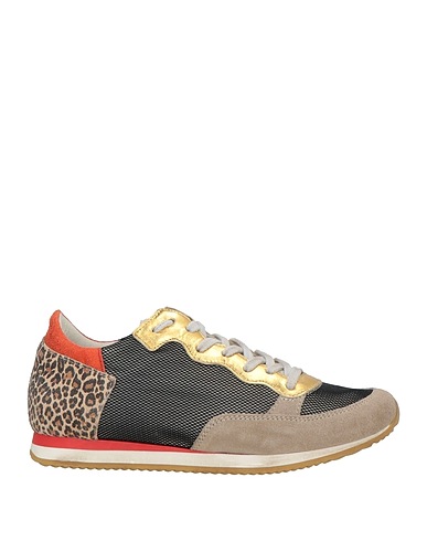 QUATTROBARRADODICI Sneakers Black Leather, Textile fibers