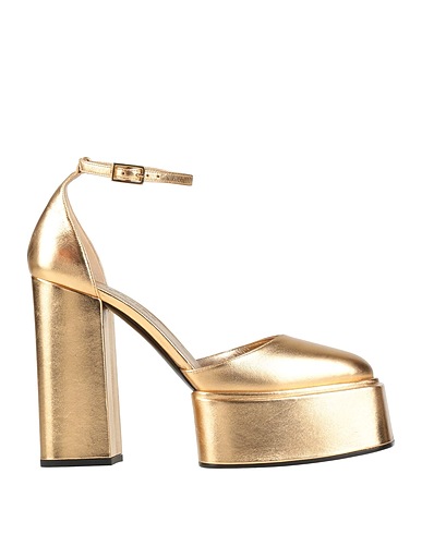 3JUIN Court Gold Leather
