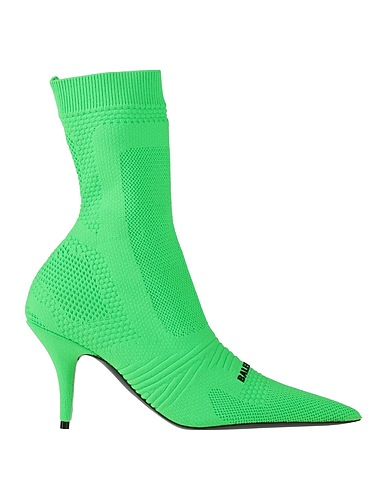 BALENCIAGA Ankle boot Lime green Textile fibres