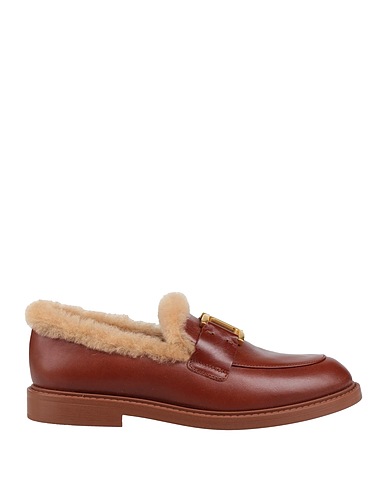 CHLOÉ Loafers Tan Leather