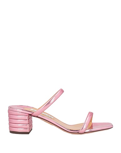 AQUAZZURA Sandals Pink Textile fibres