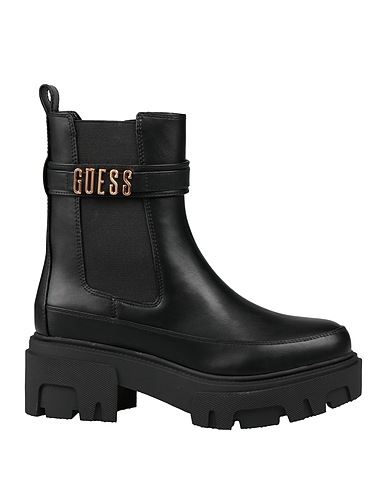 GUESS Ankle boot Black Textile fibers