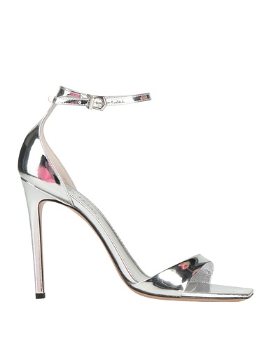 PARIS TEXAS Sandals Silver Leather