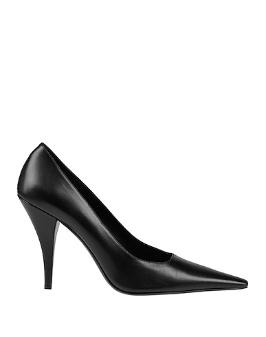 THE ROW Court Black Leather