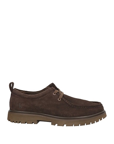 CALVIN KLEIN JEANS Laced shoes Charcoal Leather