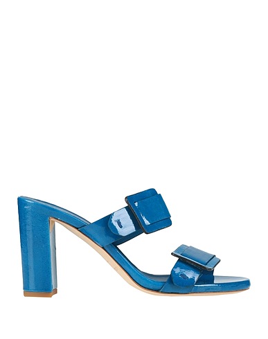 DEL CARLO Sandals Blue Leather