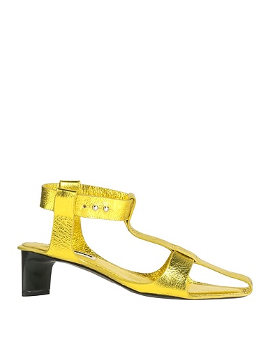 JIL SANDER Sandalen Gelb Leder