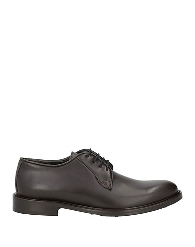 JP/DAVID Laced shoes Dark brown Leather