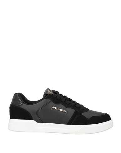 JUST CAVALLI Sneakers Nero Pelle, Fibre tessili