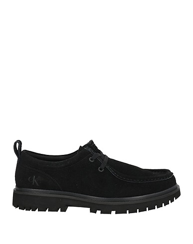 CALVIN KLEIN JEANS Laced shoes Black Leather