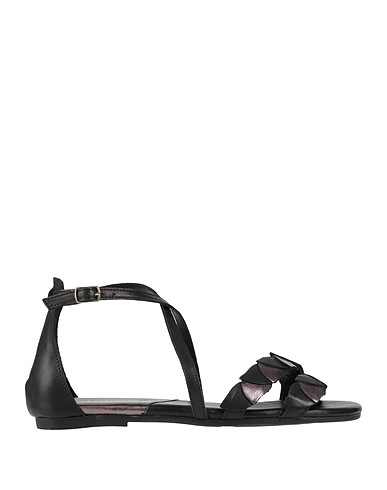 CAFèNOIR Sandals Black Leather
