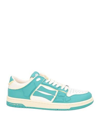 AMIRI Sneakers Turquoise Leather, Textile fibers