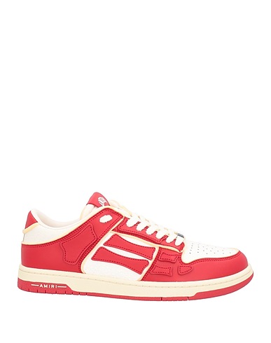 AMIRI Sneakers Rosso Pelle, Fibre tessili