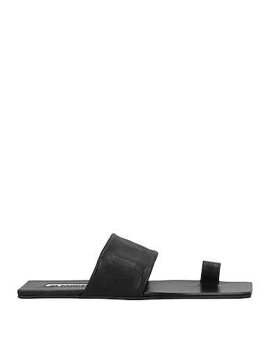 JIL SANDER Flip flops Black Leather
