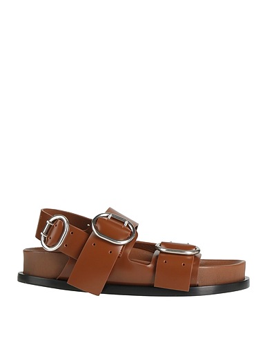 JIL SANDER Sandals Brown Leather