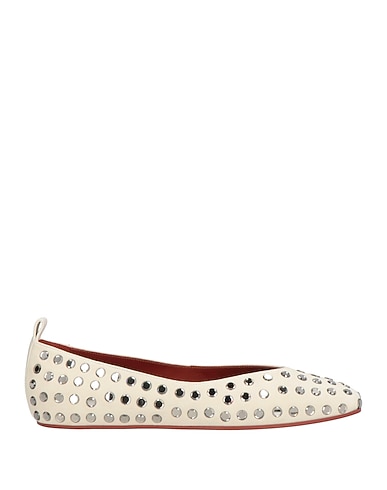 CHARLES PHILIP Milano Ballet flats Off white Leather