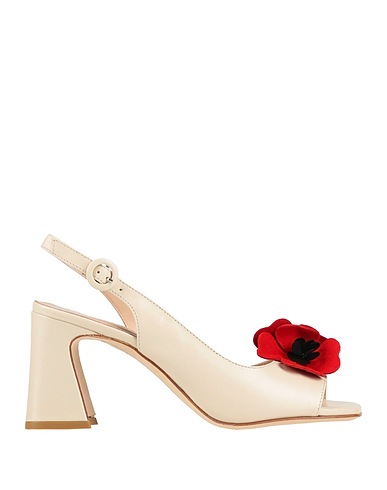 STATUS Sandals Beige Leather