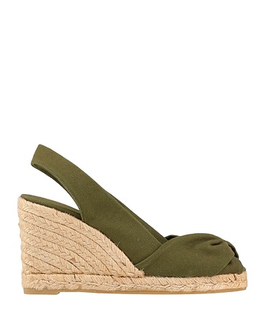 CASTAÑER Espadrilles Military green Textile fibers
