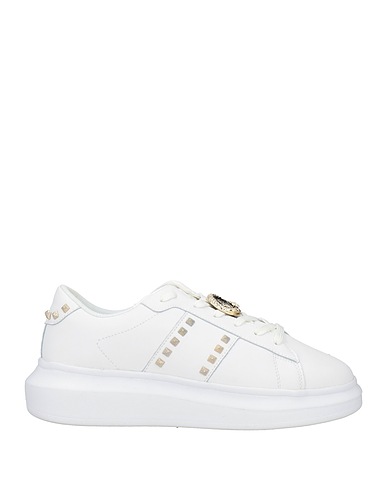 JUST CAVALLI Sneakers White Leather, Polyurethane