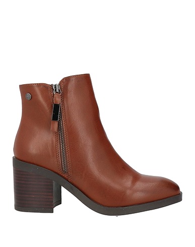 XTI Ankle boot Brown Textile fibres