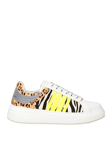 RICHMOND X Sneakers White Leather, Textile fibers