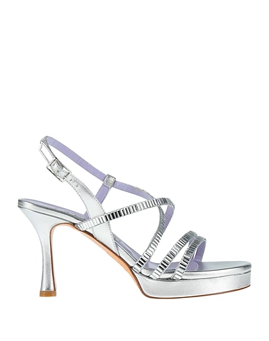 ALBANO Sandalen Silber Leder