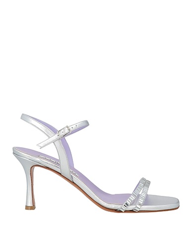 ALBANO Sandals Silver Leather