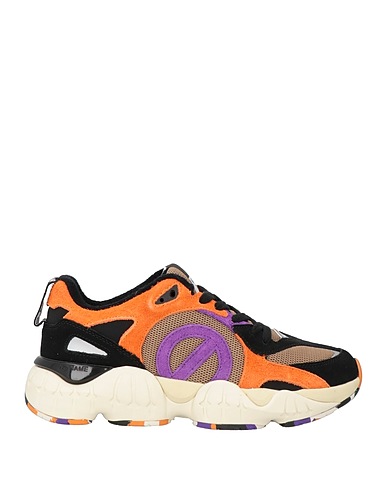 NØ NAME Sneakers Orange Leder, Gewebefasern