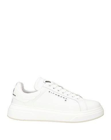 RICHMOND X Sneakers White Leather, Textile fibres