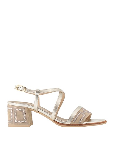 NERO GIARDINI Sandalen Platin Leder