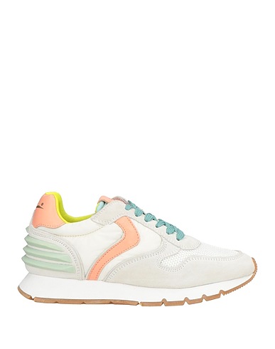 VOILE BLANCHE Sneakers Light grey Calfskin, Textile fibres